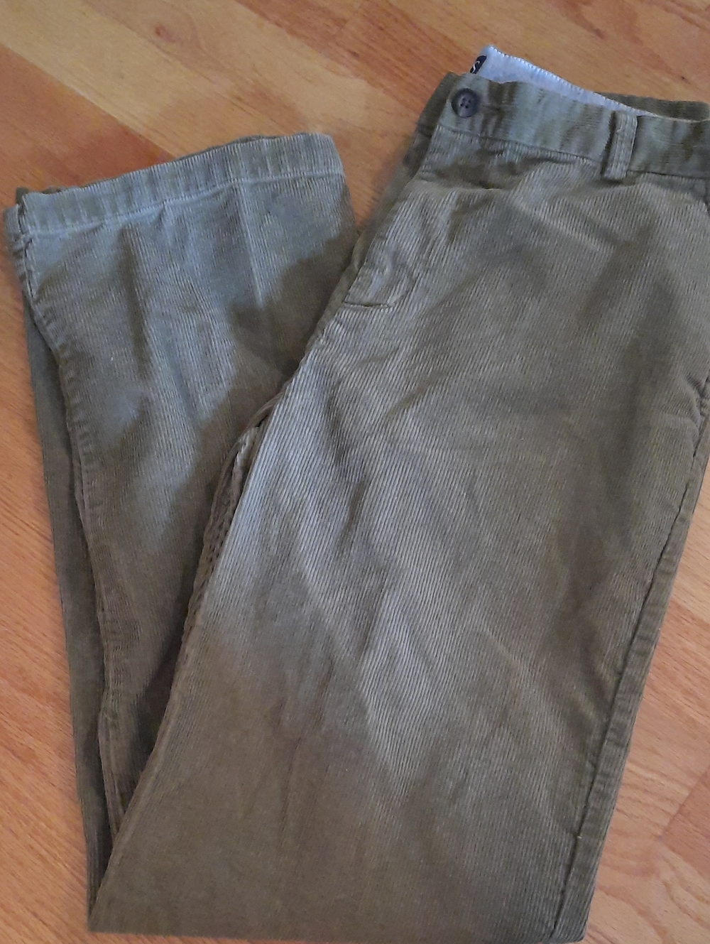 18 Chaps Beige Corduroy Pants Boy's Classic Straight Sz 18 Tan Trousers Autumn